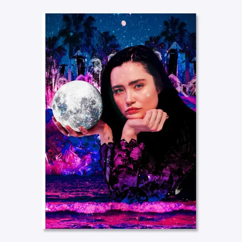 Got The Whole Moon In Her Hands Collage